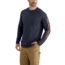 Carhartt Force Cotton Delmont Sleeve Graphic T-Shirt for Mens, Navy, Medium/Regular 101302-412-REG-M