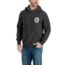 Carhartt Force Delmont Graphic Hooded Sweatshirt - Mens, Black Heather, Extra Large, Tall, 103453-013-TLL-XL