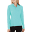 Carhartt Force Delmont Quarter-Zip Shirt - Womens, Blue Turquoise Heather, Extra Large, 103597-I25-REG-XL