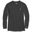 Carhartt Force Extremes Long Sleeve T-shirt - Mens, Black/Black Heather, M-REG 102998-006-REG-M