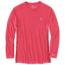Carhartt Force Extremes Long Sleeve T-shirt - Mens, Light Crimson Heather/Dark Crimson, M-REG 102998-942-REG-M