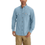 Carhartt Fort Solid Long Sleeve Shirt for Mens, Blue Chambray, Medium/Regular S202-CBL-REG-MED