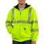 Carhartt High-Visibilty Zip-Front Class 3 Thermal-Lined Sweatshirt, Brite Lime, 2XL/Regular 100504-323-REG-2XL