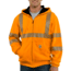 Carhartt High-Visibilty Zip-Front Class 3 Thermal-Lined Sweatshirt, Brite Orange, 2XL/Regular 100504-824-REG-2XL