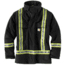 Carhartt HV Striped Duck Traditional Coat, Black, Large/Tall 101694-001-TLL-L