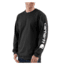 Carhartt Long-Sleeve Graphic Logo T-Shirt - Mens-Black-Large