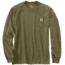 Carhartt Long Sleeve Workwear Pocket T-Shirt - Men's-Army Green-Medium