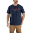 Carhartt Lubbock Graphic Short Sleeve T-shirt - Mens, Navy, L-REG 103181-412-REG-L