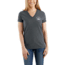 Carhartt Lubbock Graphic USA Logo Short Sleeve V-neck T-shirt - Womens, Carbon Heather, XXL-REG 103058-026-REG-XXL