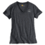 Carhartt Lubbock Graphic USA Logo Short Sleeve V-neck T-shirt - Womens, Carbon Heather, XXL-REG 103058-026-REG-XXL