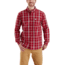 Carhartt Essential Plaid Button Down Long Sleeve Shirt-Men's, Dark Crimson, Small, Regular, 103351-608-REG-S