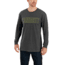 Carhartt M Workwear Block Logo Graphic Long Sleeve T-Shirt - Mens, Carbon Heather, Extra Large, 103841-026REGXLA