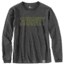 Carhartt M Workwear Block Logo Graphic Long Sleeve T-Shirt - Mens, Carbon Heather, Extra Large, 103841-026REGXLA