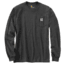 Carhartt M Workwear Mountain Ptch Grpc Long Sleeve Pkt TS - Mens, Carbon Heather, Small, 104029-026REGSA