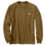 Carhartt M Workwear Pocket Long Sleeve T Shirt - Mens, Oiled Walnut Heather, Large, K126-B00REGLRGA