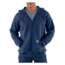 Midweight Hooded Zip-Front Sweatshirt - Mens-New Navy-Large-Regular