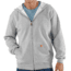 Midweight Hooded Zip-Front Sweatshirt - Mens-Heather Gray-X-Large-Regular