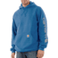 Carhartt Midweight Signature Sleeve Logo Hooded Sweatshirt - Mens, French Blue, Large, K288-FHB-REG-LRG