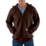 Carhartt Midweight Sweatshirt Hdd Zip Front Org Fit-Mens, Dark Brown, 4XLarge, Tall, K122-DKB-TLL-4XL