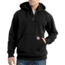 Carhartt Rain Defender Paxton Heavyweight Hooded Zip Mock Sweatshirt for Mens, Black, Medium/Regular 100617-001-REG-M