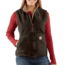 Carhartt Sandstone Mock Neck Vest for Womens, Dark Brown, 2XL/Regular WV001-DKB-REG-XXL