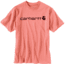 Carhartt Shortsleeve Logo T-Shirt - Mens, Coral Haze, Medium, K195-P03-REG-MED