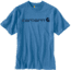 Carhartt Shortsleeve Logo T-Shirt - Mens, French Blue, Medium, K195-FHB-REG-MED