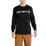 Carhartt Signature Logo Midweight Jersey Long Sleeve TShirt Gphc-Mens, Black, Small, Regular, K298-BLK-REG-S