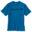 Carhartt Signature Logo Short Sleeve T-Shirt for Mens, Cool Blue Heather, 2XL/Regular K195-486-REG-XXL