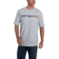 Carhartt Signature Logo Short Sleeve T-Shirt for Mens, Heather Gray, 2XL/Regular K195-HGY-REG-XXL