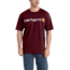 Carhartt Signature Logo Short Sleeve T-Shirt for Mens, Port, 3XL/Regular K195-PRT-REG-3XL