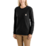 Carhartt Wk126 Workwear Pocket Long Sleeve Tshirt-Womens, Black, XSmall, Regular, 103244-001-REG-XS