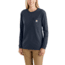Carhartt Wk126 Workwear Pocket Long Sleeve Tshirt-Womens, Navy, Medium, Regular, 103244-412-REG-M