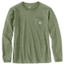 Carhartt Wk126 Workwear Pocket Long Sleeve Tshirt - Womens, Olivine Heather, Extra Small, 103244-G01-REG-XS