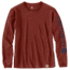 Carhartt WK231 Workwear Slv Logo Long Sleeve Tshirt - Womens, Henna Heather, Small, 103401-R01-REG-S