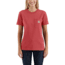 Carhartt WK87 Workwear Pocket Short Sleeve T-shirt - Womens, Cranberry, XL-REG 103067-622-REG-XL