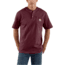 Carhartt Workwear Pkt Short Sleeve Henley MW Jersey Org Fit - Mens, Port Heather, XXL-REG K84-645-REG-XXL