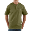 Carhartt Workwear Pkt Short Sleeve Henley MW Jersey Org Fit - Mens, Army Green, XXL-REG K84-ARG-REG-XXL