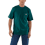 Carhartt Workwear Pkt Short Sleeve Henley MW Jersey Org Fit - Mens, Hunter Green Heather, XXL-REG K87-393-REG-XXL