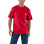 Carhartt Workwear Pkt Short Sleeve Henley MW Jersey Org Fit - Mens, Red Heather, S-REG K87-636-REG-SML