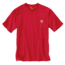Carhartt Workwear Pkt Short Sleeve Henley MW Jersey Org Fit - Mens, Red Heather, S-REG K87-636-REG-SML