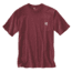 Carhartt Workwear Pkt Short Sleeve Henley MW Jersey Org Fit - Mens, Port Heather, XXL-REG K87-645-REG-XXL