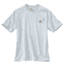Carhartt Workwear Pkt Short Sleeve Henley MW Jersey Org Fit - Mens, Ash, XXL-REG K87-ASH-REG-XXL