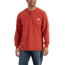 Carhartt Workwear Pocket Long Sleeve Henley for Mens, Chili, Extra Large/Regular K128-CHI-REG-XLG