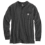 Carhartt Workwear Pocket Long Sleeve Henley for Mens, Carbon Heather, Small/Regular K128-CRH-REG-SML