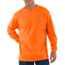 Carhartt Workwear Pocket Long Sleeve T-Shirt for Mens, Orange, Small/Regular K126-ORG-REG-SML