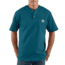 Carhartt Workwear Pocket Short Sleeve Henley for Mens, Stream Blue, Small/Regular K84-984-REG-SML