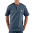 Carhartt Workwear Pocket Short Sleeve Henley for Mens, Bluestone, Small/Regular K84-BLS-REG-SML