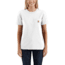 Carhartt Workwear WK87 Pocket Short Sleeve T-Shirt - Womens, White, Large, 103067-001-L