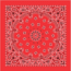 Carolina Manufacturing Bandanas Red W/hang Tag &amp; Upc B22PAI-000001 UPC